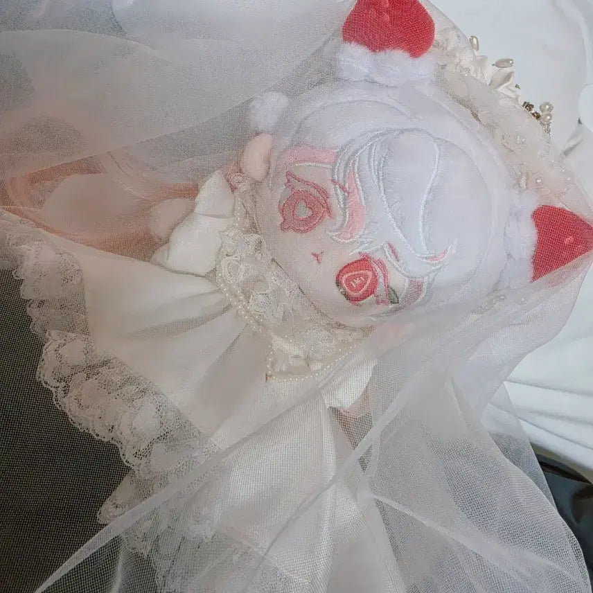 [BUNJANG] Wedding Dress Outfit for 20cm Cotton Doll (Unattributed) / 20cm 솜인형 웨딩드레스 무속성