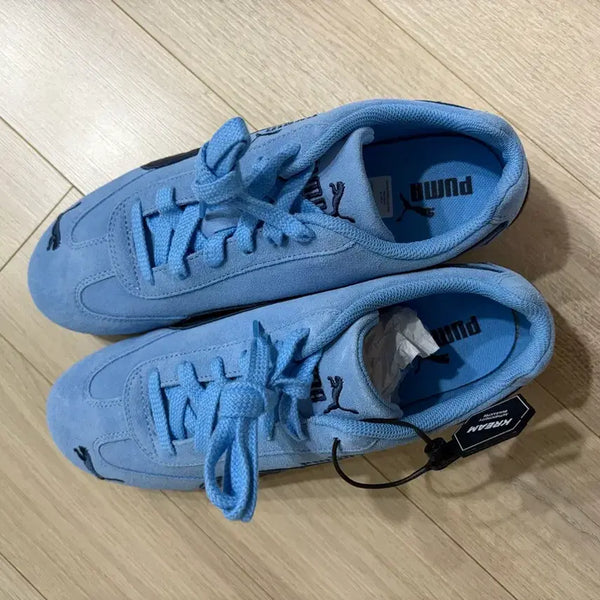 [BUNJANG] Puma Speedcat Archive Team Light Blue Club Navy Shoes / 푸마 스피드캣 아카이브 팀 라이트 블루 클럽 네이비 265