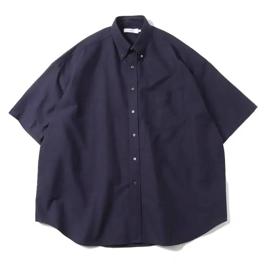 [BUNJANG] Graffpaper Broad Over Half-Sleeve Shirt / 그라프페이퍼 브로드 오버 반팔셔츠