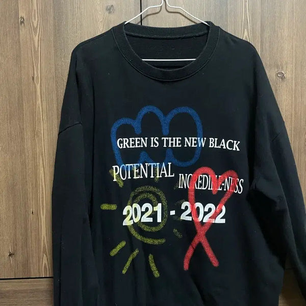 [BUNJANG] Oversized Printed Sweatshirt / 오버핏 프린팅 맨투맨