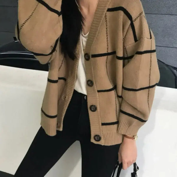[BUNJANG] Check Overfit Cardigan / 체크 오버핏 가디건