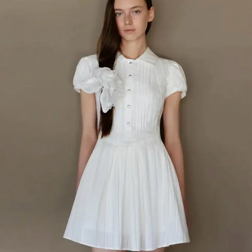 [BUNJANG] Thetis Lisianthus Pintuck Pleats Dress / 더티스 LISIANTHIUS PINTUCK PLEATS DRESS