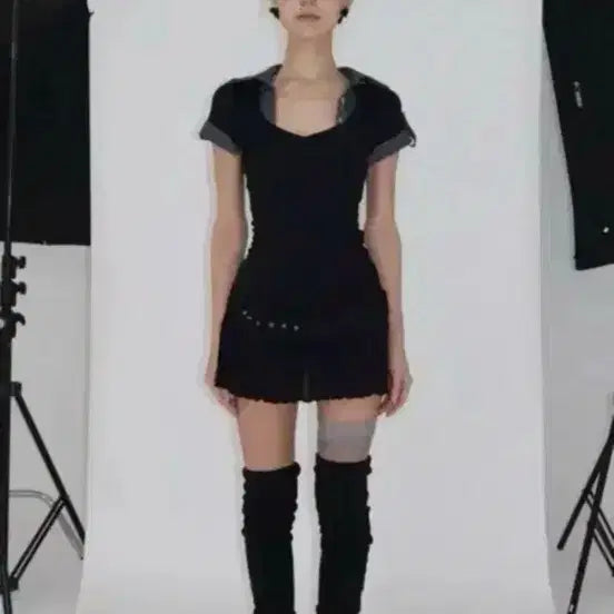 [BUNJANG] Beenvom Studded Dress / 비엔프롬 스터드 원피스