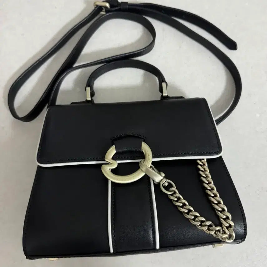 [BUNJANG] Lapalette Cannes Rose Mini Satchel Bag Black / 라빠레뜨 깐느로제 미니사첼백 가방 블랙