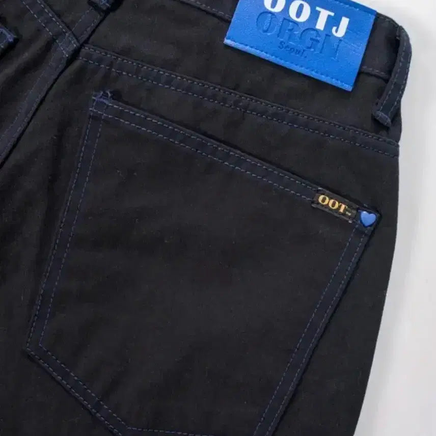[BUNJANG] OOTJ Blue Heart Pointed Parachute Wide Pants / ootj 블루 하트 포인트 파라슈트 와이드 팬츠