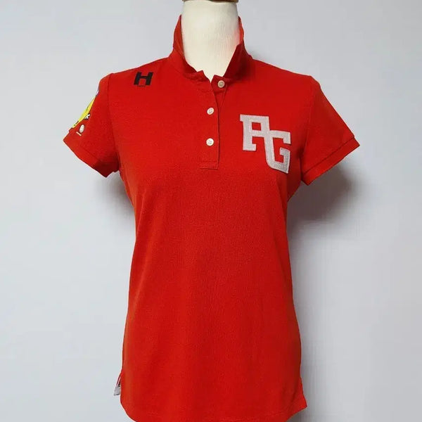 [BUNJANG] Pearly Gates Mr. Men Little Miss Women's Golf Short Sleeve Polo T-Shirt (Size 0) / 파리게이츠  미스터 맨 리틀 미스 여성 골프 반팔 카라 티셔츠(0)S