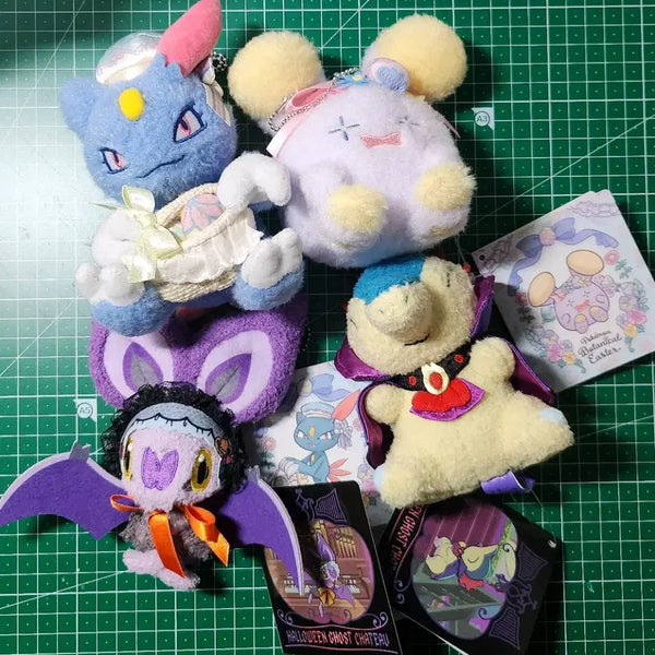 [BUNJANG] Pokemon Botanical Easter & Halloween Plush Bundle / 포켓몬 보타니컬 이스터 포푸니 소곤룡 포켓몬 할로윈 음뱃 브케인 인형