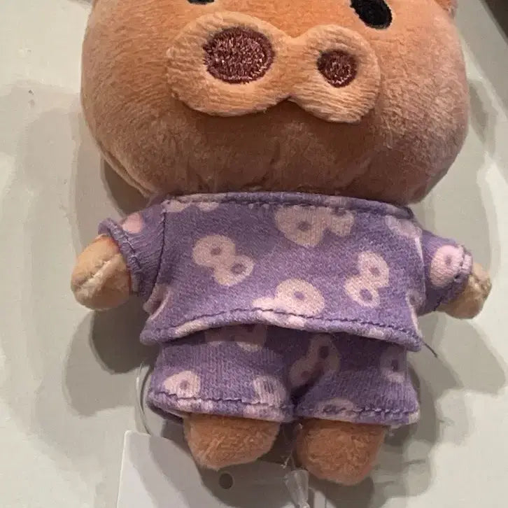 [BUNJANG] Crayon Shin-chan Sleepwear Plush Keychain / 짱구 부리부리 잠옷 인형 키링