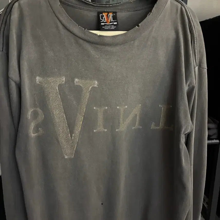 [BUNJANG] Saint Michael Varon Long Sleeve T-Shirt / 세인트 미카엘 브이론 롱슬리브