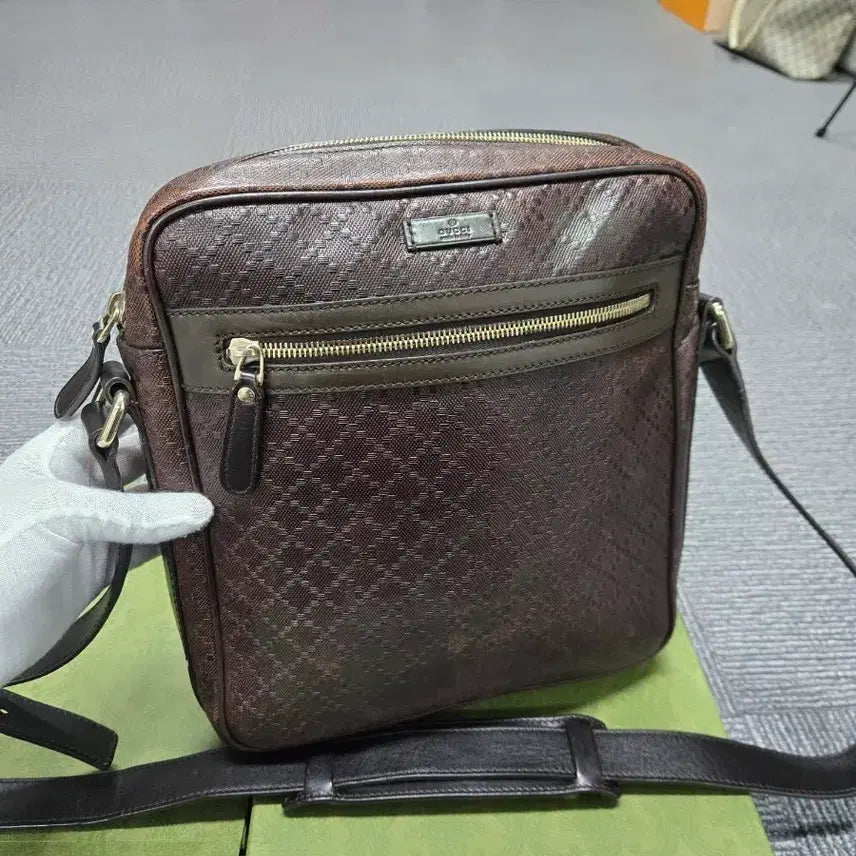 [BUNJANG] Gucci Diamante Canvas Messenger Bag / [특가][정품] 구찌 디아망테 캔버스 메신저백