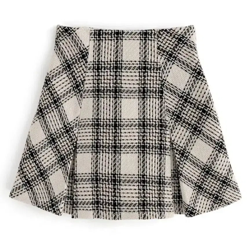 [BUNJANG] GRL Tweed Check Skirt / GRL 그레일 트위드 체크 스커트 판매 일브 스나계
