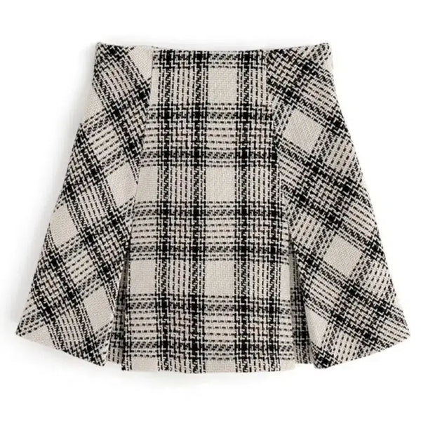 [BUNJANG] GRL Tweed Check Skirt / GRL 그레일 트위드 체크 스커트 판매 일브 스나계
