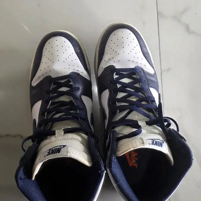 [BUNJANG] Nike Dunk High Retro Championship Navy / 나이키 덩크 하이 레트로 챔피언쉽 네이비 275