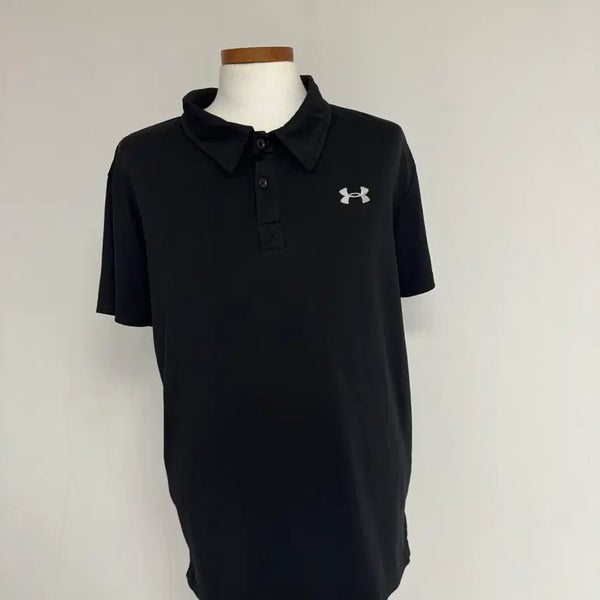 [BUNJANG] Under Armour Black Polo T-Shirt / 언더아머 폴로티셔츠 블랙