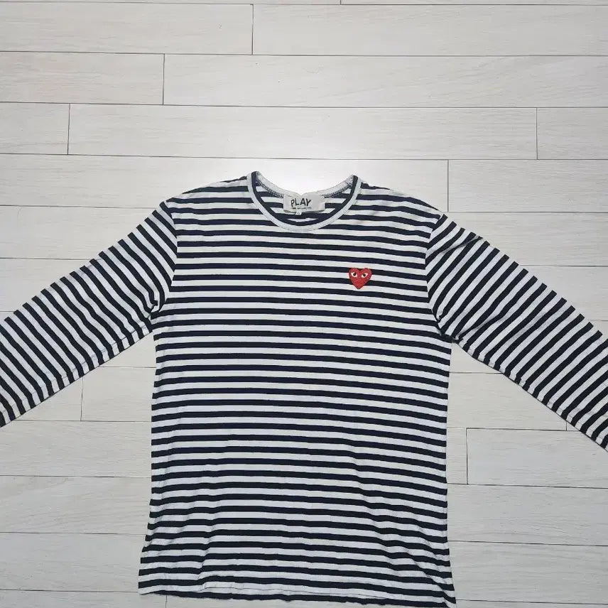 [BUNJANG] Comme des Garçons PLAY Stripe Long Sleeve T-Shirt XL / 꼼데가르송 플레이 스트라이프 롱슬리브 XL
