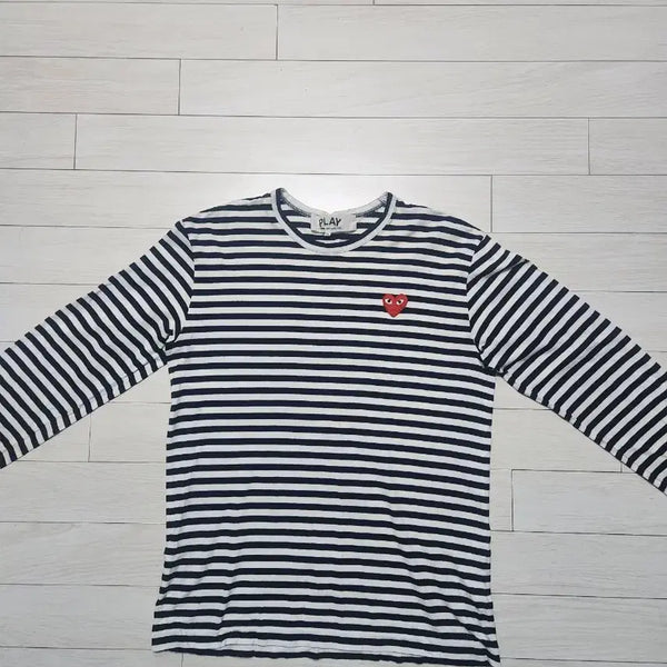 [BUNJANG] Comme des Garçons PLAY Stripe Long Sleeve T-Shirt XL / 꼼데가르송 플레이 스트라이프 롱슬리브 XL