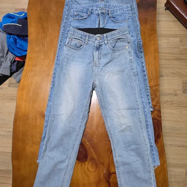 [BUNJANG] Light Wash Denim Jeans 3-Piece Set / 청바지 3종 세트 연청색