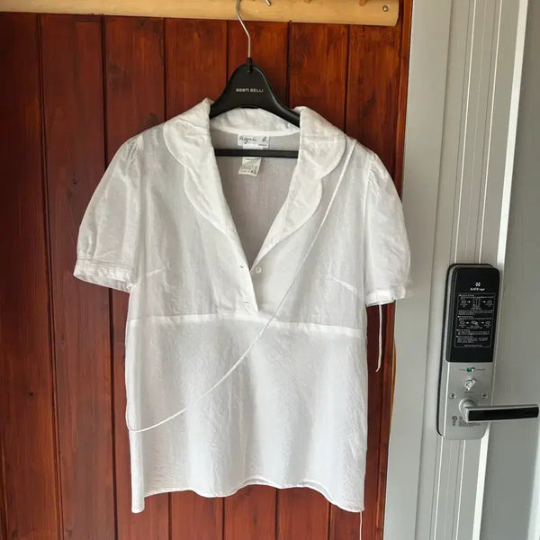 [BUNJANG] Agnes B. White Blouse / 아네스베 블라우스