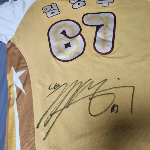 [BUNJANG] LG Twins Kim Young-woo Signed First All-Star Game Authentic Jersey / (115) LG트윈스 김영우 친필싸인 첫 올스타전 어센틱 유니폼 새것