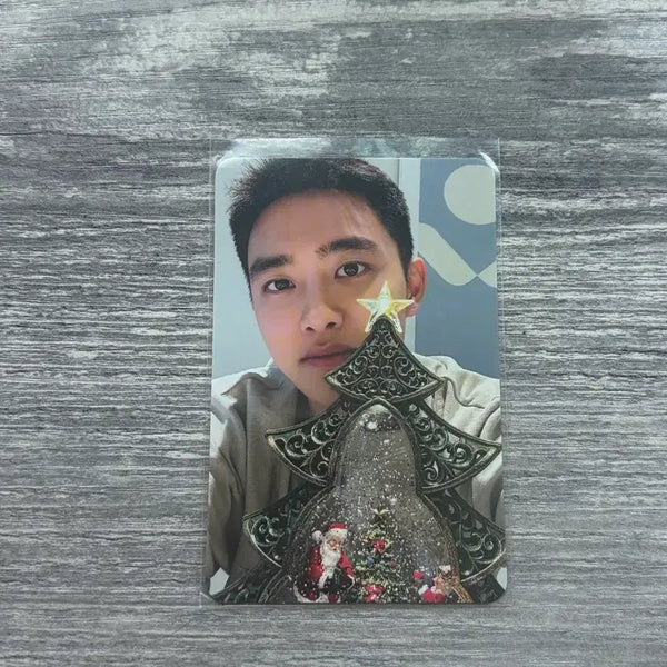 [BUNJANG] EXO D.O. Pink Christmas Photocard / 디오 핑크 크리스마스 포토카드