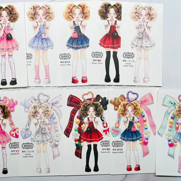 [BUNJANG] EUNDI Charmy 5-Color Sticker Set / [인스] 은디 EUNDI 챠미 5컬러 인스