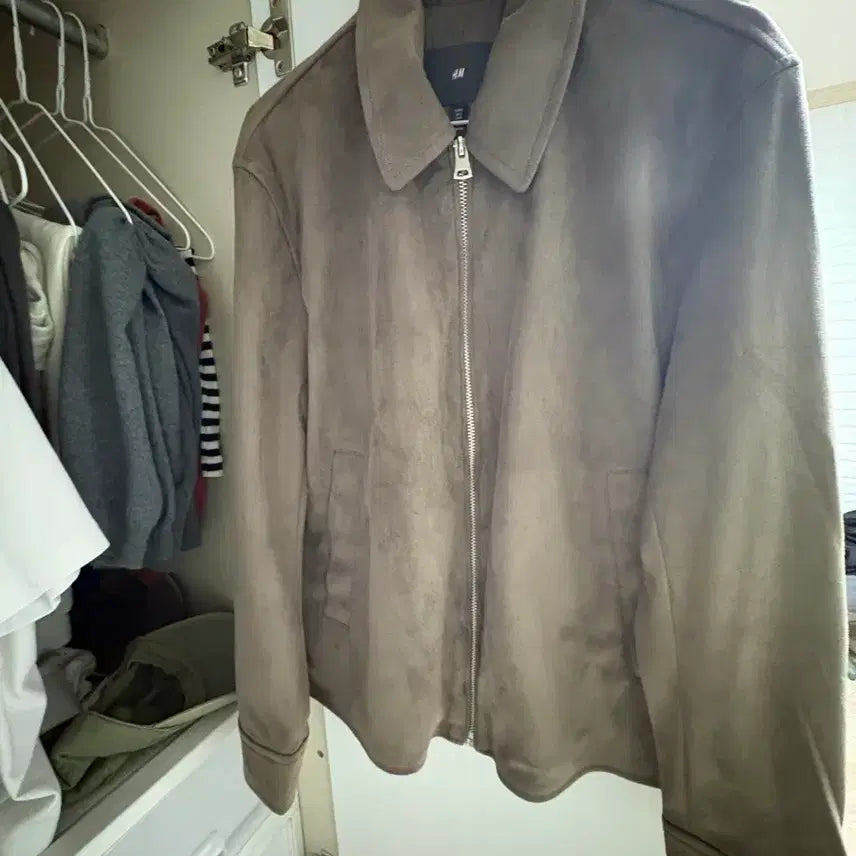 [BUNJANG] H&M Suede Texture Rider Jacket / H&M 스웨이드 질감 라이더 자켓