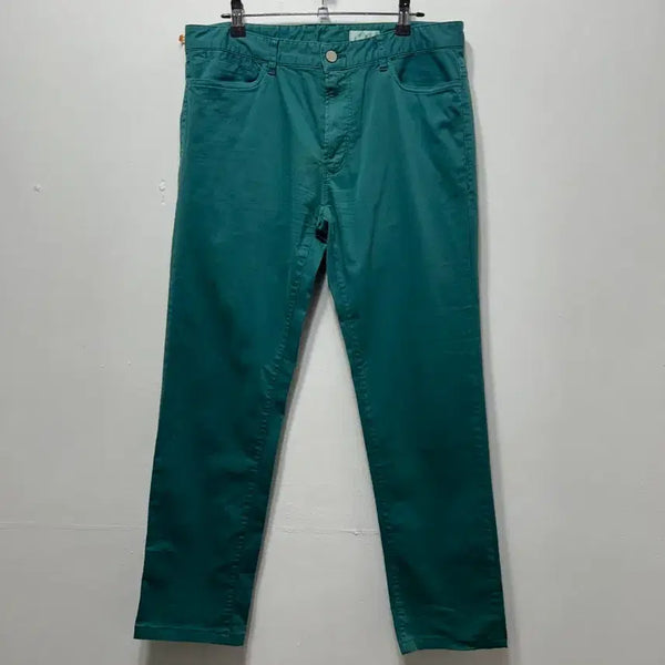 [BUNJANG] TIME Homme Cotton Slacks Pants Green M (32) / 타임 남성 팬츠 슬랙스  면바지 그린 M 32