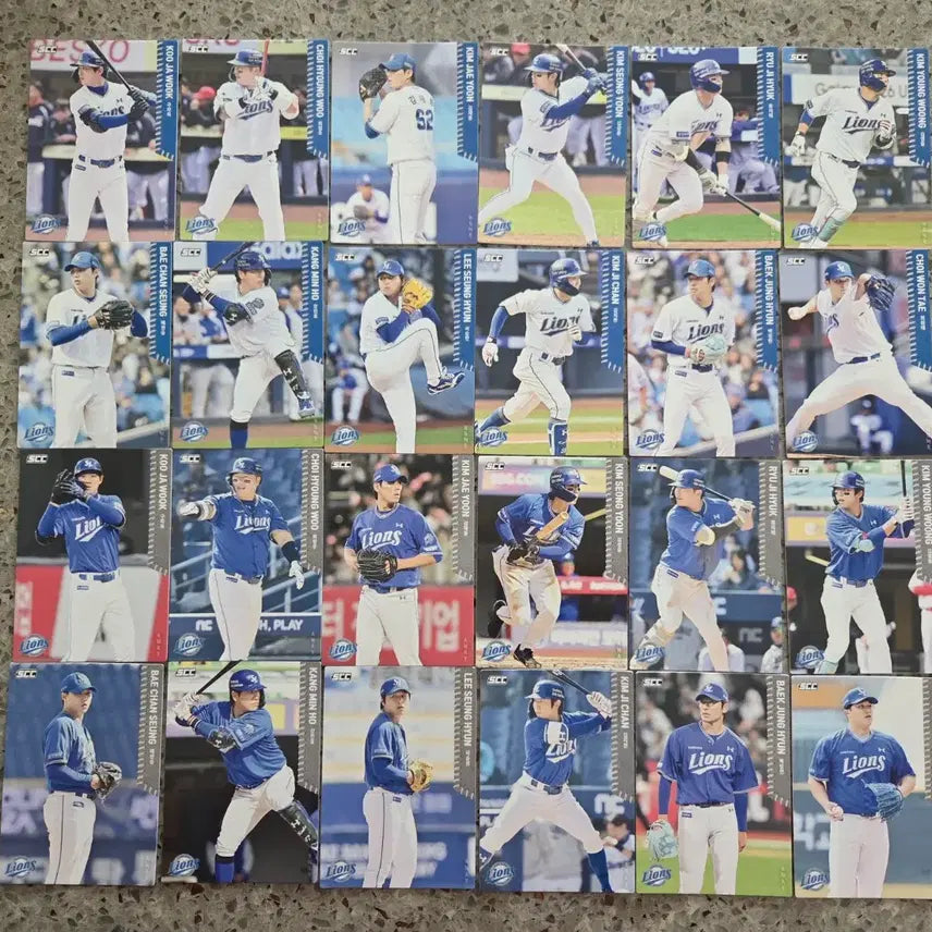 [BUNJANG] KBO Samsung Lions 26 Normal Baseball Cards / KBO 26삼성 노멀 카드