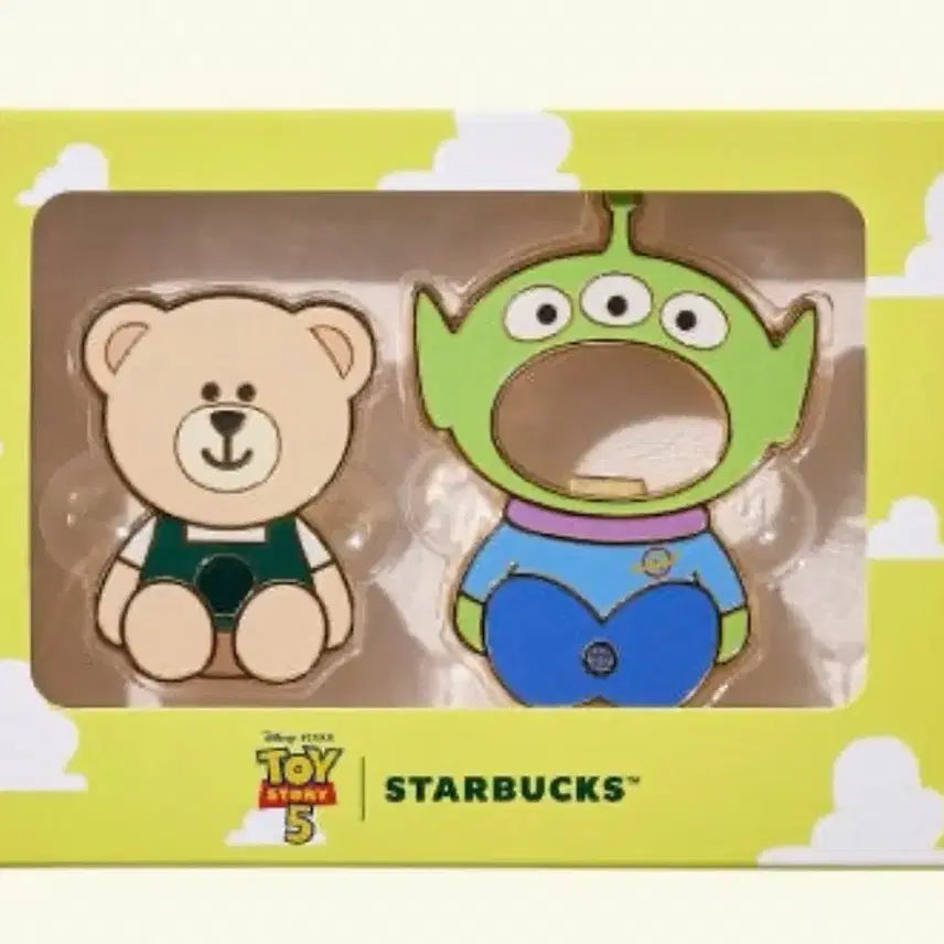 [BUNJANG] Starbucks Toy Story Alien Bearista Magnet Set / 스타벅스 토이스토리 베어리스타 알린 마그넷 세트