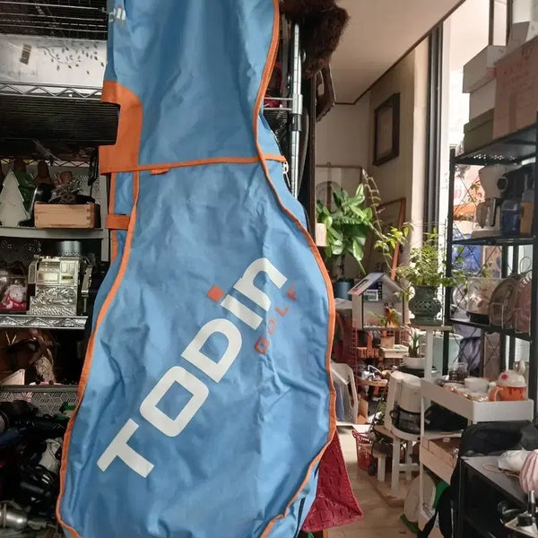 [BUNJANG] Todin Golf Bag Cover Sky Blue with Orange Accent / 토딘 골프 백 커버