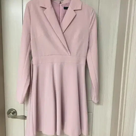 [BUNJANG] Miso Wrap Style Jacket Dress - Pink / 미쏘 자켓 원피스