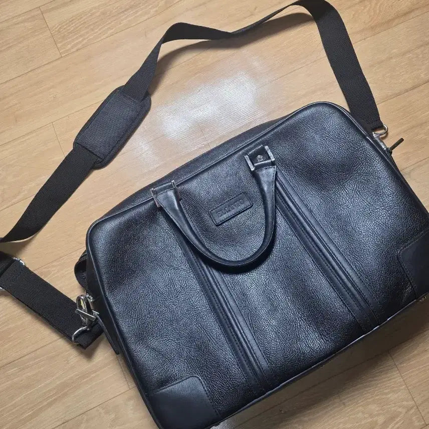 [BUNJANG] El Canto Leather Briefcase / 국내명품 (정품) 엘칸토 서류 가방  소가죽 12만원 상태좋아요