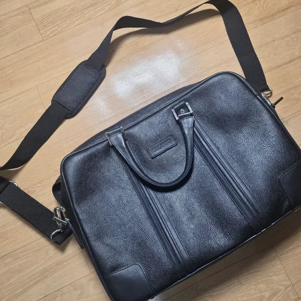 [BUNJANG] El Canto Leather Briefcase / 국내명품 (정품) 엘칸토 서류 가방  소가죽 12만원 상태좋아요