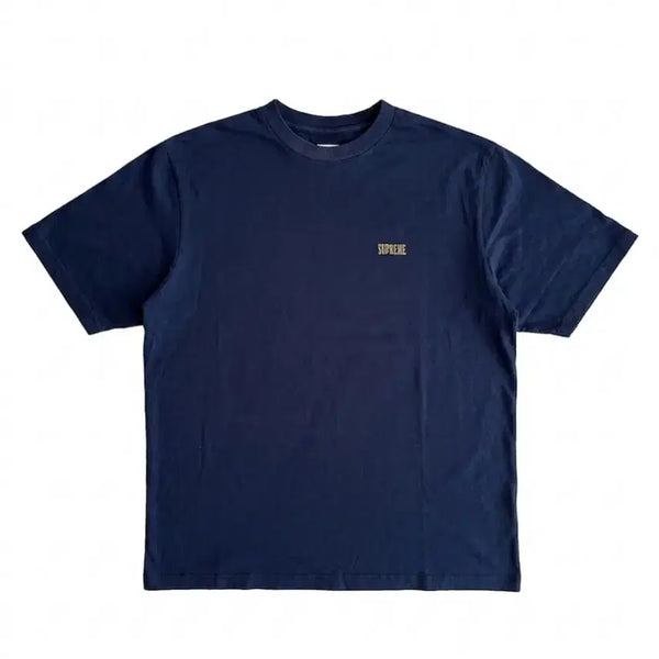 [BUNJANG] Supreme Washed Navy T-Shirt / 슈프림 워시드 네이비 티셔츠
