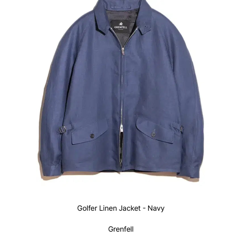 [BUNJANG] Grenfell Golfer Linen Jacket Blouson / 그렌펠 grenfell golfer 자켓 블루종