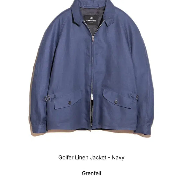 [BUNJANG] Grenfell Golfer Linen Jacket Blouson / 그렌펠 grenfell golfer 자켓 블루종