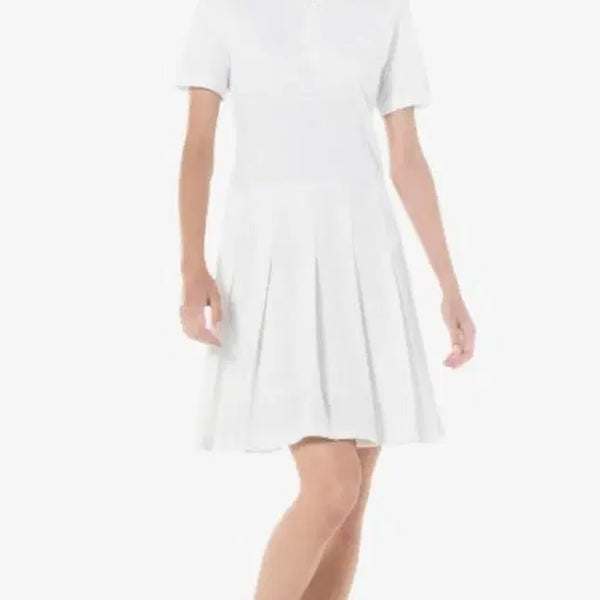 [BUNJANG] Lacoste Half Zip Pleated Dress Size 34 / [새상품] 라코스테 하프 집업 플리츠 원피스 34사이즈