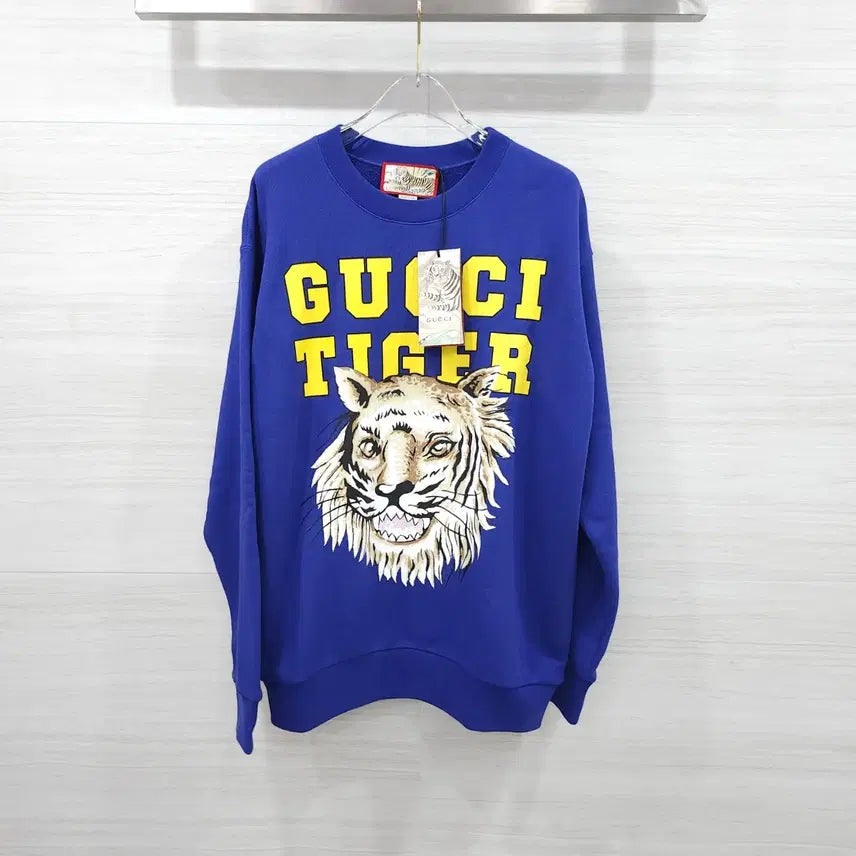 [BUNJANG] Gucci Logo Tiger Sweatshirt (S) / S / 구찌 로고 프린팅 타이거 맨투맨 623245