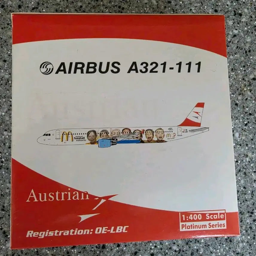 [BUNJANG] Austrian Airlines Airbus A321-111 1:400 Scale McDonald's Edition Model / 오스트리아항공 에어버스 A321-111 1:400 스케일 맥도날드에디션