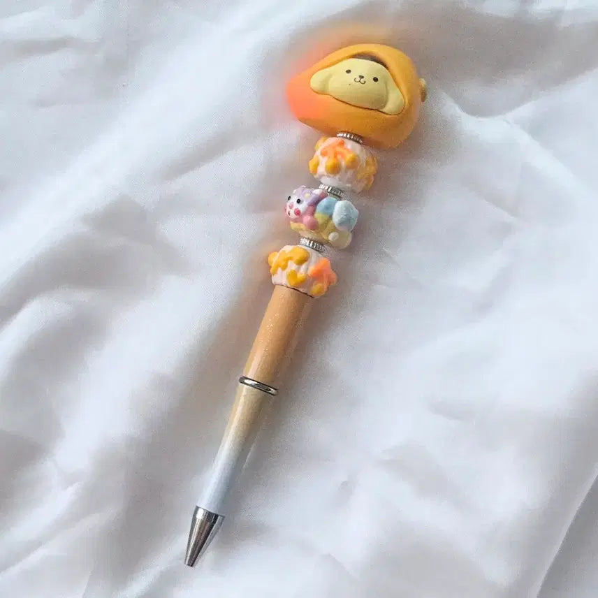 [BUNJANG] Pompompurin Figure Handmade Ballpoint Pen Decoration / (할인) 폼폼푸린 피규어 볼꾸 수제 볼펜 꾸미기