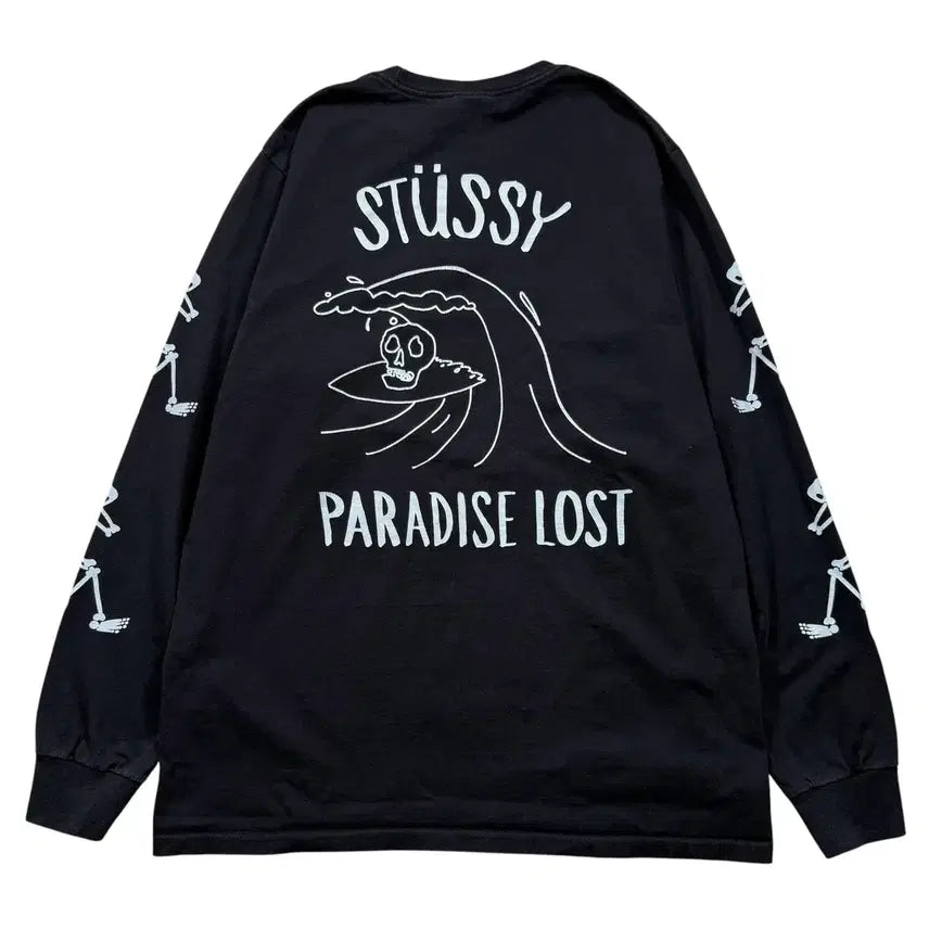 [BUNJANG] Stussy Paradise Lost Long Sleeve T-Shirt / 스투시 파라다이스 로스트 롱슬리브