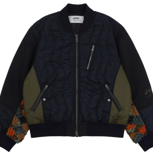 [BUNJANG] Andersson Bell x ASICS Contrast Quilting Bomber Jacket Navy / [판매] [M] 앤더슨벨 x 아식스 콘트라스트 퀼팅 봄버 자켓 네이비