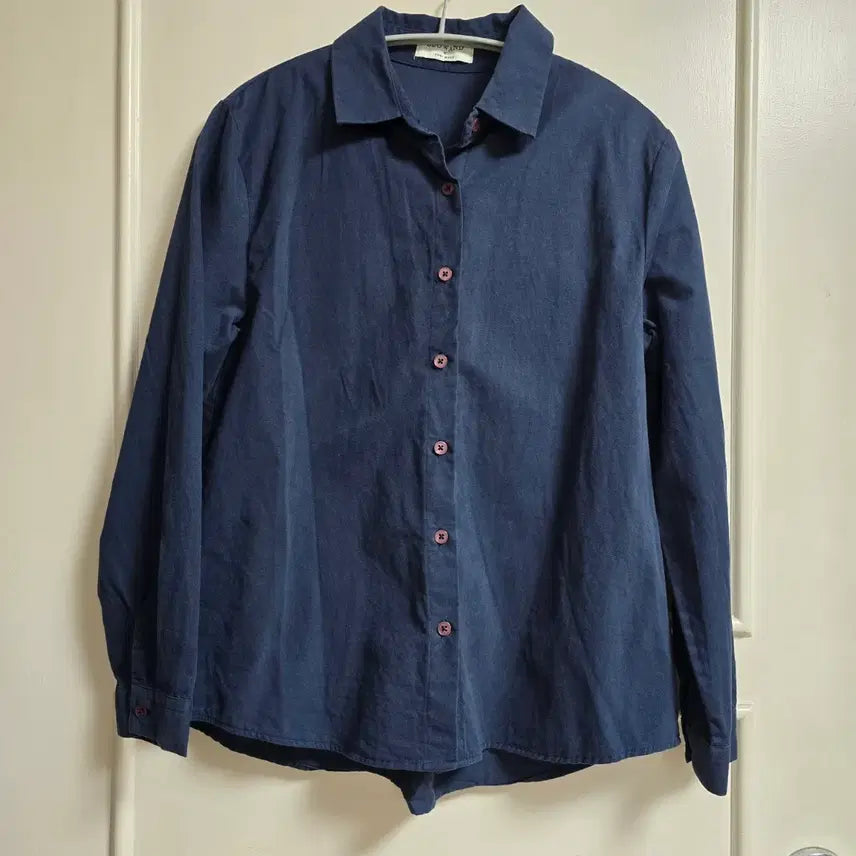 [BUNJANG] Slowand X Your Mood Navy Shirt / 슬로우앤드X유어무드 네이비 셔츠