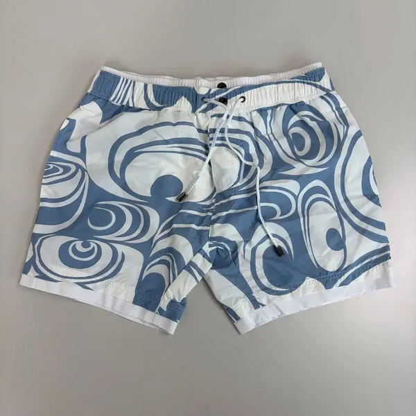 [BUNJANG] Dolce & Gabbana Majolica Swirl Pattern Men's Swing Shorts / [정품] 돌체앤가바나 마욜리카 글래픽 소용돌이 패턴 남성용 스윙 쇼츠