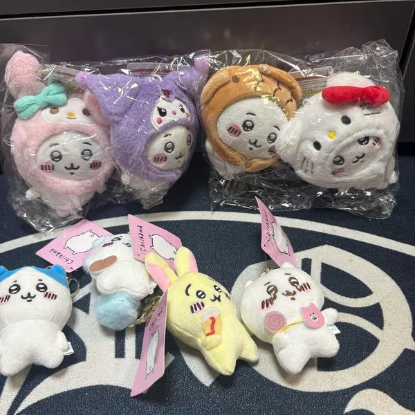 [BUNJANG] Chiikawa Plush Keychain Set (7 Types) / 먼작귀 치이카와 봉제 인형 키링 7종세트