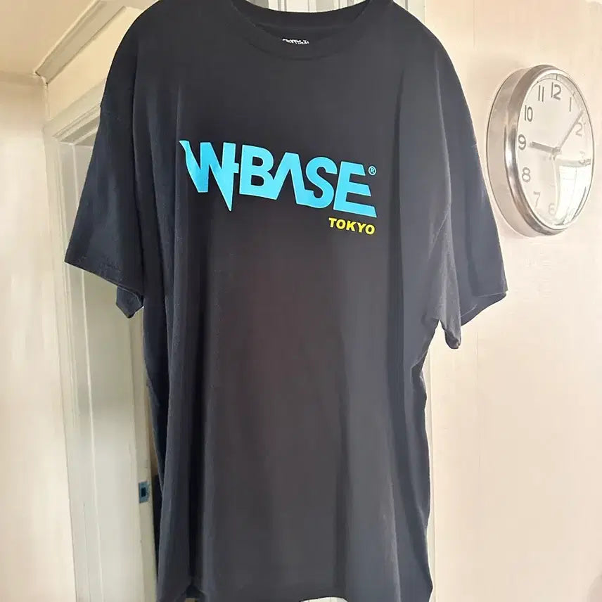 [BUNJANG] WBASE Black Short Sleeve T-Shirt XL / WBASE 반팔티 xl