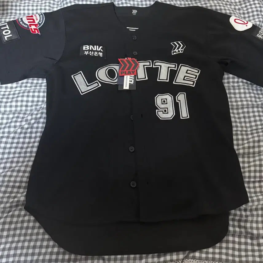 [BUNJANG] Yoon Dong-hee Lotte Giants 2024 Old Black Professional Jersey (Size 100/L) / 윤동희 롯데자이언츠 24G 올드 블랙 프로페셔널