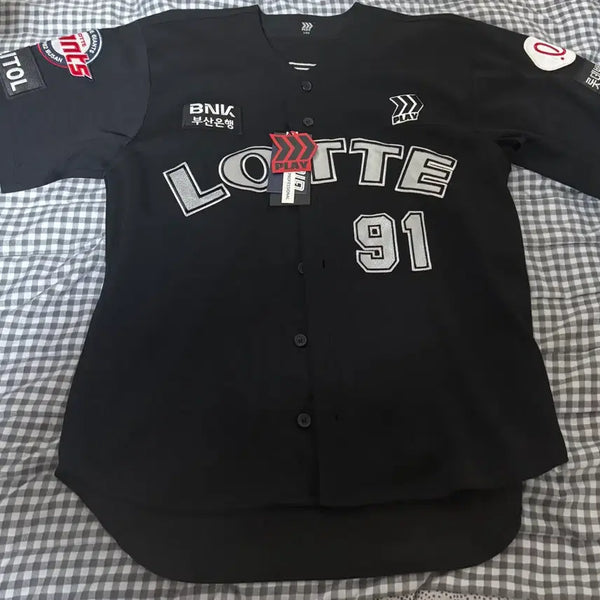 [BUNJANG] Yoon Dong-hee Lotte Giants 2024 Old Black Professional Jersey (Size 100/L) / 윤동희 롯데자이언츠 24G 올드 블랙 프로페셔널