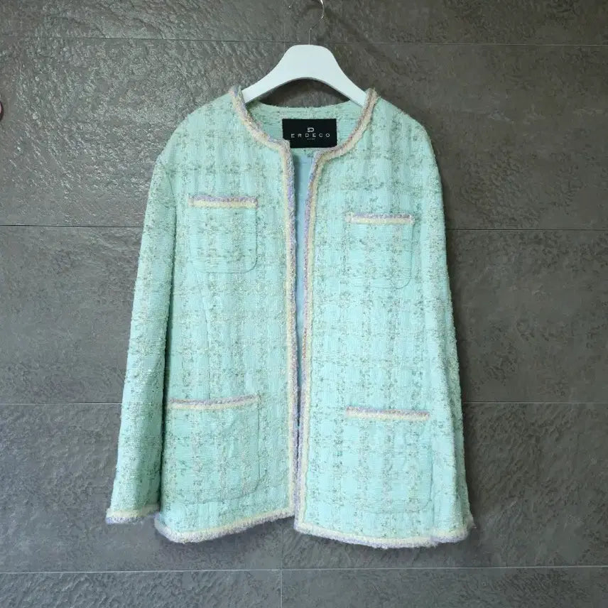 [BUNJANG] Erdeko Boutique Linen Tweed Jacket (Size 66-88) / 에르데코부띠끄 맞춤 린넨 트위드 자켓 66~88