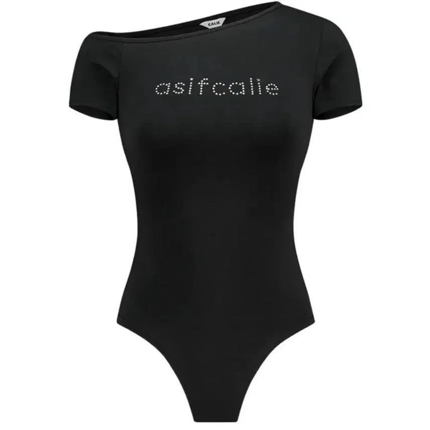 [BUNJANG] As If Cafe One-Shoulder Bodysuit Top / 에즈이프캘리 원숄더 바디수트 탑